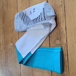 NFL sock teal and wht